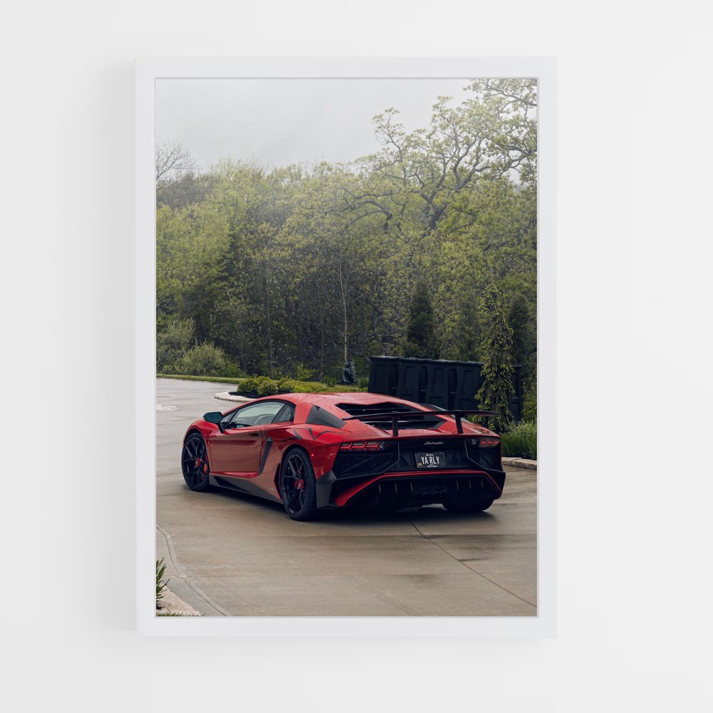 Poster Aventador Vitesse métalliques – affiche Lamborghini (vue 3)